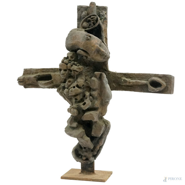 Ernst Iosipovitch  Neizvestny - Senza titolo, scultura in bronzo, cm h 53