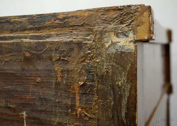 Comò in legno impiallacciato in varie essenze, Nord-Europa, fine XVIII-inizi XIX secolo, cm 94x12...