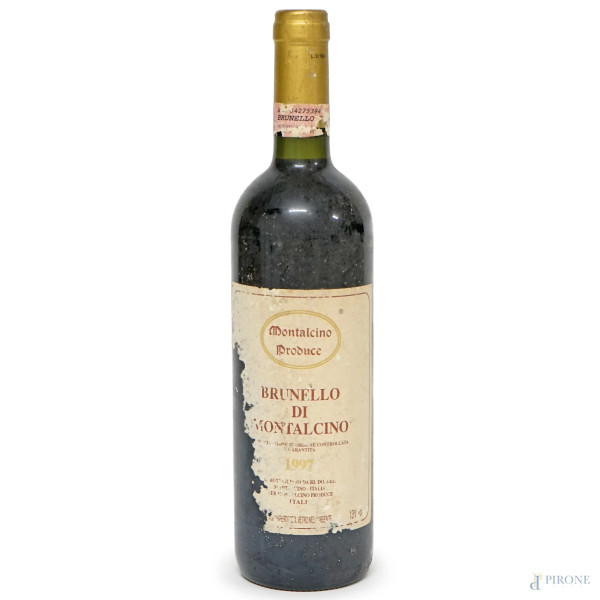 Bottiglia di Brunello di Montalcino, annata 1997, 75 cl, (difetti)