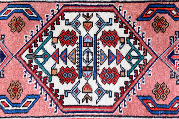 Tappeto, cm 311x76, (usura del tempo)