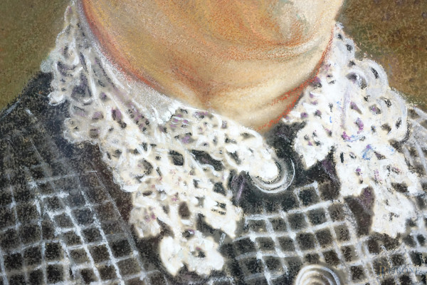 Romolo Pierbattista (Roma, 1904 - ?), Ritratto femminile, pastello su carta, firmato e datato a s...