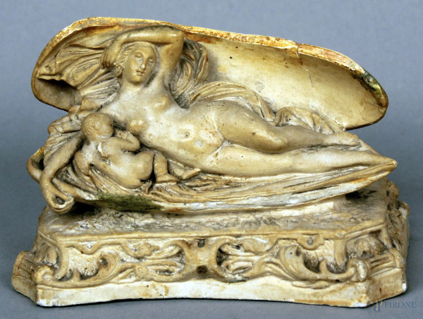 Venere, scultura in gesso, cm 10x15, (difetti).