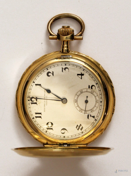 Orologio Baume Mercier, da tasca in oro 18 kt, funzionante.