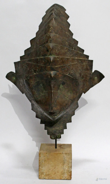 Corrado Cagli - Maschera, multiplo in bronzo 36/50, h. 51 cm