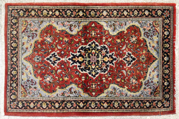 Tappeto persiano Kashan, cm 130 x 85.