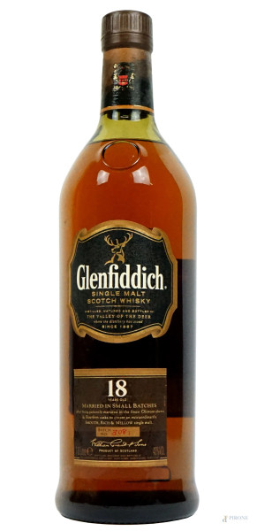 Glenfiddich, bottiglia di scotch whisky 1 l.