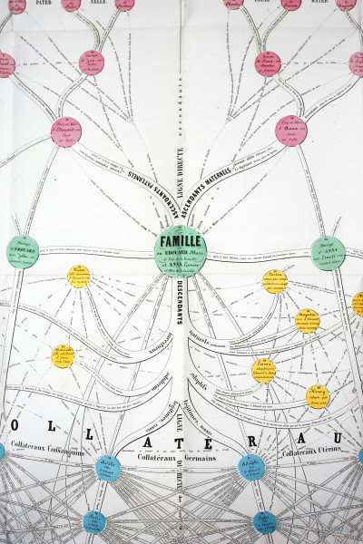 Lotto di due libri: Arbre généalogique pour la supputation des degrés de parenté successible, 5° ...