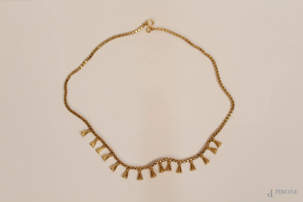 Collana in oro 18 kt, gr, 10,8