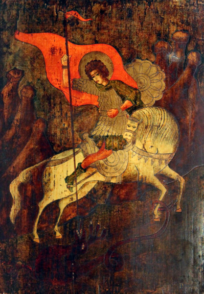 Icona raffigurante San Giorgio e il drago