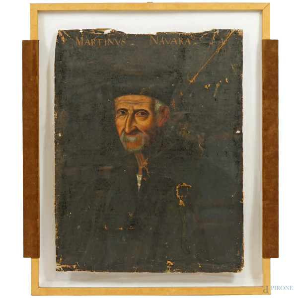 Scuola toscana del XVI-XVII secolo, Serie di otto ritratti di Uomini Illustri, olio su tela, cm 6...