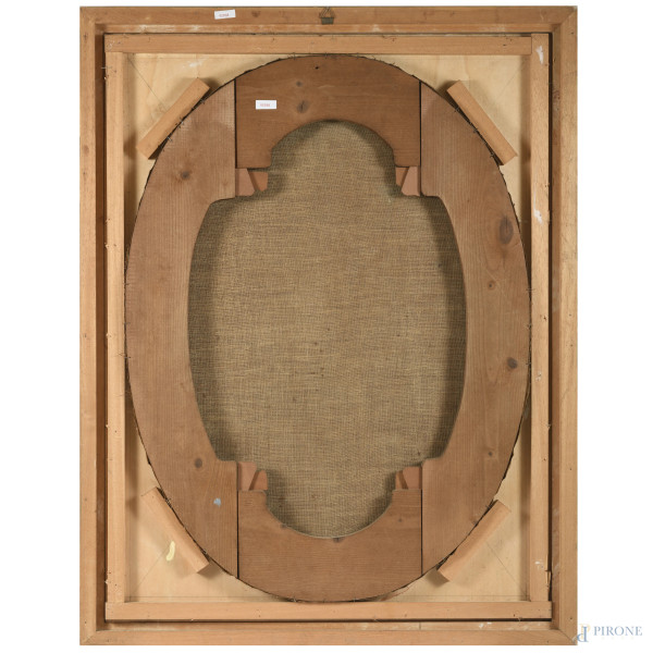 Scuola lombarda della fine del XVII secolo, Santa Caterina di Alessandria, olio su tela a serto o...