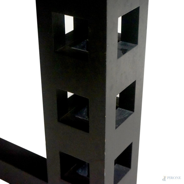 Tavolo con piano circolare Mackintosh per Cassina, anni 70, piano con parte centrale rotante e so...