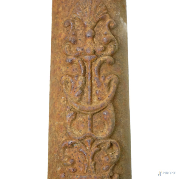 Due modelli di cannoni in ferro, XIX-XX secolo, misura max cm 123,5x42