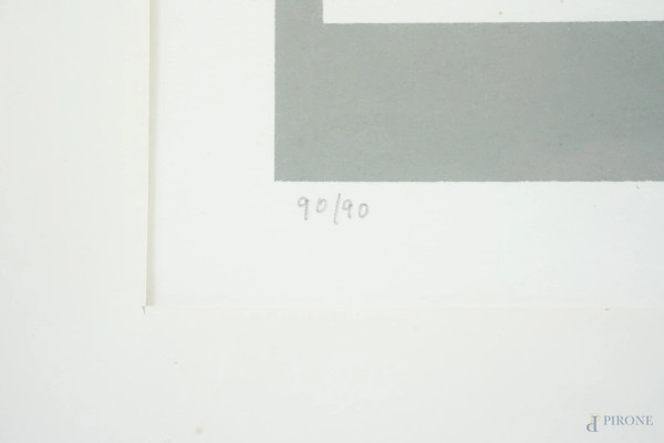Lettere 1969, serigrafia, es. 90/90, cm 35x50, entro cornice