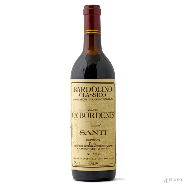 Bardolino Classico DOC, Ca' Bordenis Santi, 1987
