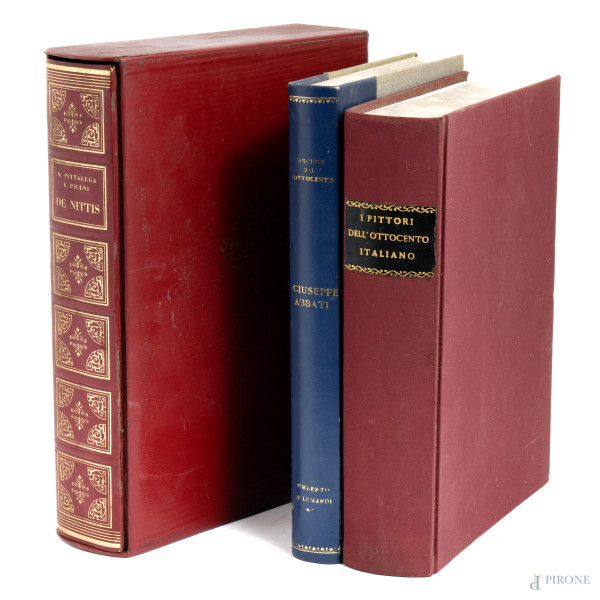 Lotto di 3 libri d'arte, (difetti)