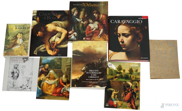 Lotto composto da 9 libri sull'arte