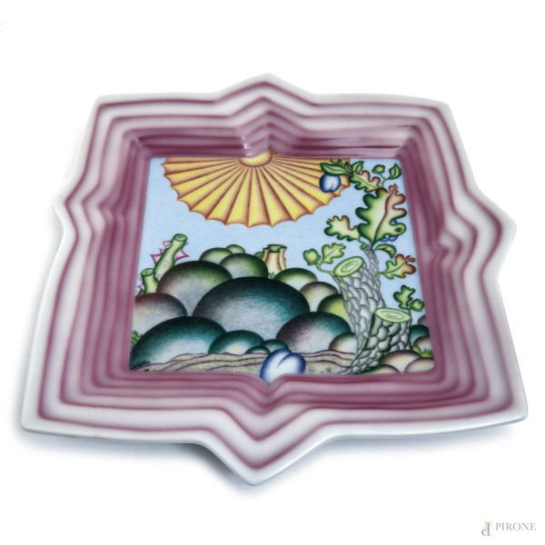 Arnold Leissler x Rosenthal, Piatto dell'Anno Jahresteller 1979, es. 1818/3000, cm 35x35x4