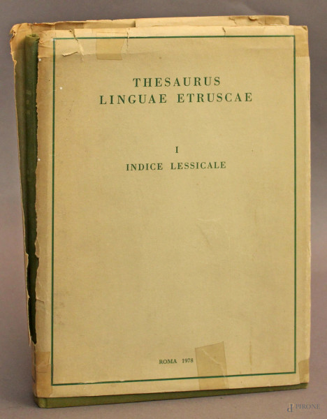 Thesaurus Linguae Etruscae, 1978.