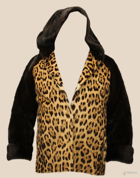 Pelliccia leopardo e visone, 