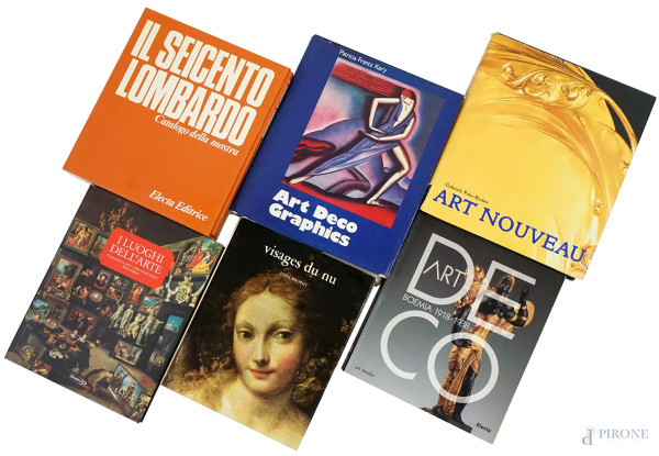 Lotto composto da 6 libri sull'arte 