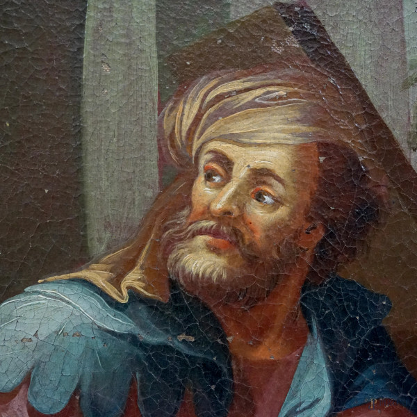 Episodio della via Crucis, XVIII secolo, olio su tela, cm 121x90