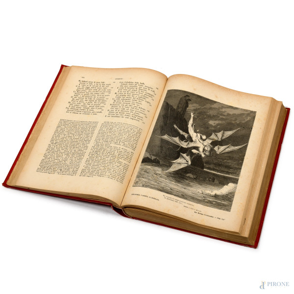 LA DIVINA COMMEDIA DI DANTE ALIGHIERI con testo di Eugenio Camerini e illustrazioni di Gustavo Do...