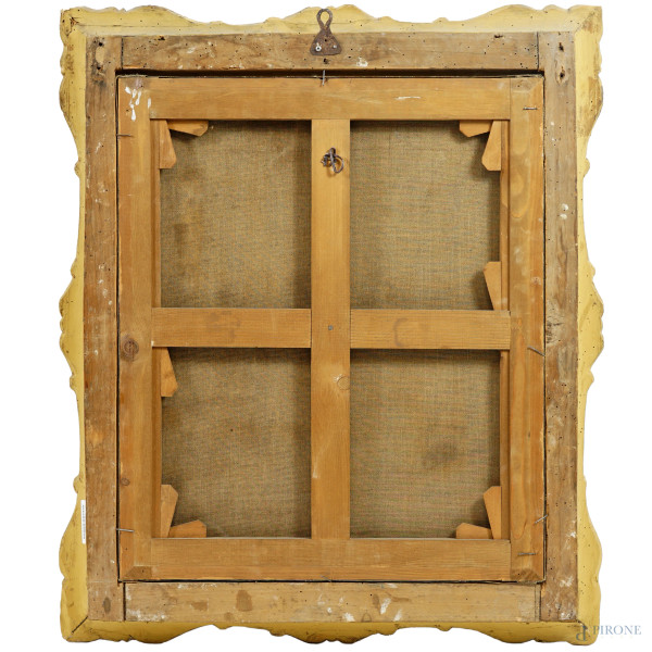 Ritratto d'uomo, olio su tela, cm 65,5x55, XIX secolo, entro cornice