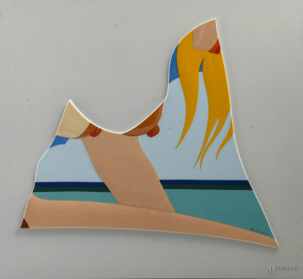 Tom Wesslemann x Rosenthal, Piatto dell'Anno Jahresteller 1984, es. 402/500, cm 48 x 52 x 3,5