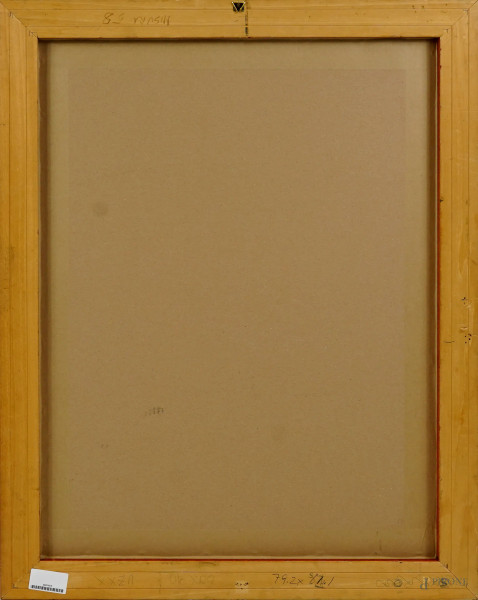 Anonimo futurista, Astratto, tecnica mista su carta, cm 70x50, entro cornice