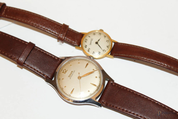 Lotto di un orologio Eberhard ed un orologio Doxa