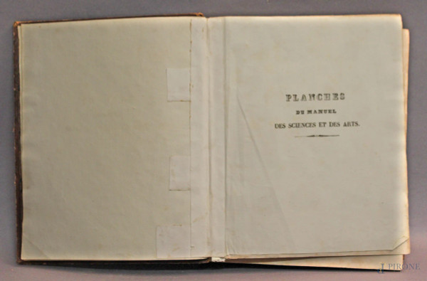 Planches du Manuel, Des Sciences et Des Ars, libro con 220 tavole.