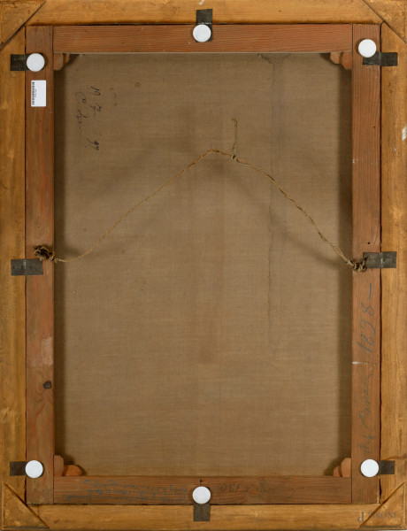 Sibilla, olio su tela, XIX secolo, cm 104x77, entro cornice, (difetti)