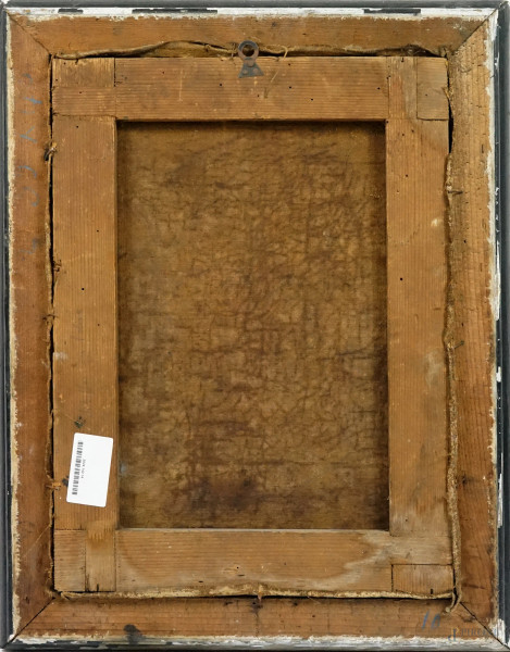 Scuola italiana del XVIII-XIX secolo, Allegoria della pace, olio su tela, cm 45x32, entro cornice