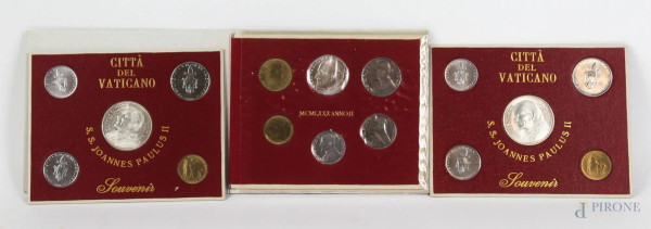 Tre serie di monete Giovanni Paolo II