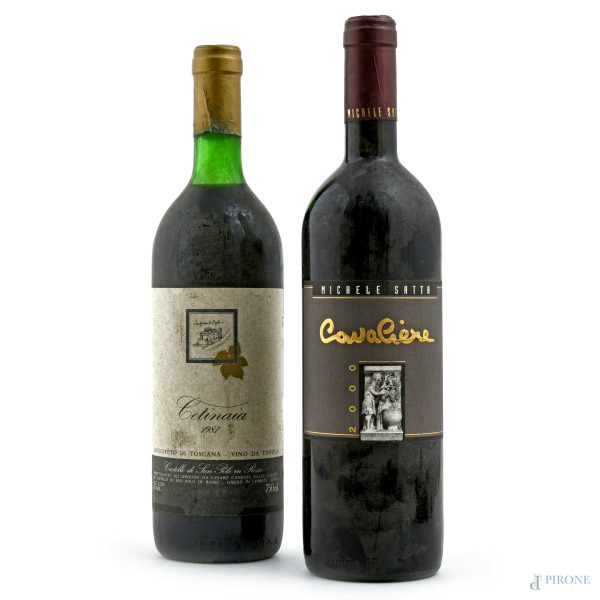 Lotto di due bottiglie di Sangiovese