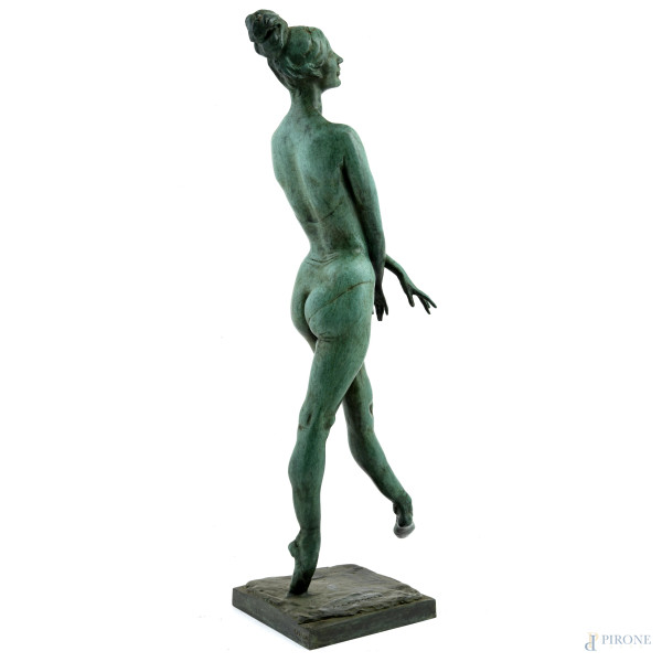 Francesco Messina (1900-1995), Ballerina, scultura in bronzo, es. 109/230, altezza cm 57, firmato...