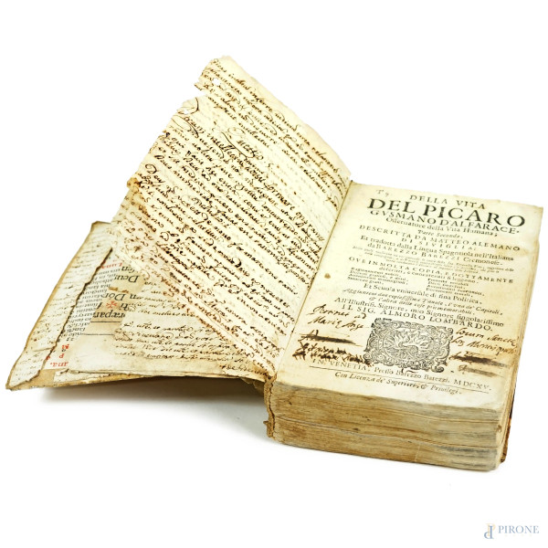 Della Vita del Picaro Gusmano d'Alfarace […], parte seconda, Venezia, presso Barezzo Barezzi, 161...