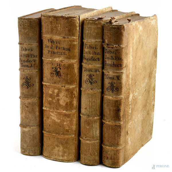 Antonii Fabri I.C. Sebastiani Serenis, Rationalia 1619-1626, (umidità, strappi, gore)