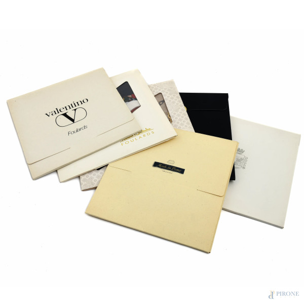 Lotto di sei foulards di diverse marche