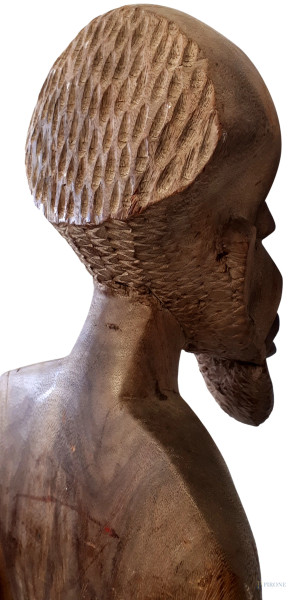 Scultura “Bamana”, Figura maschile di arte coloniale del Mali centro occidentale, inizi del XX se...