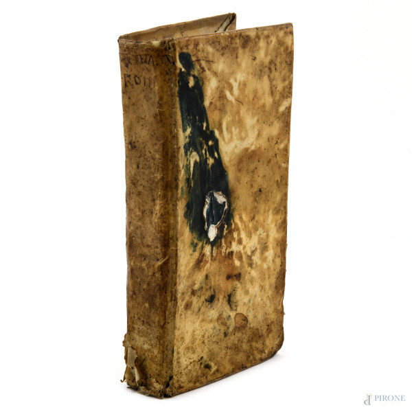 Rituale Romanum Pauli Quinti, Venezia, 1762, (segni di usura, tracce di umidità, strappi, difetti)