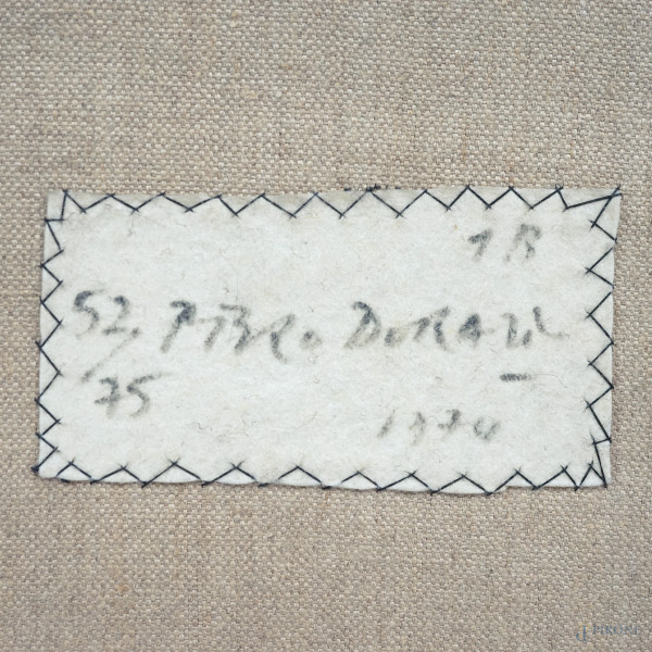 Piero Dorazio (Roma, 1927 - Perugia, 2005), Senza titolo, multiplo in panno lenci, 52/75, 1974, c...