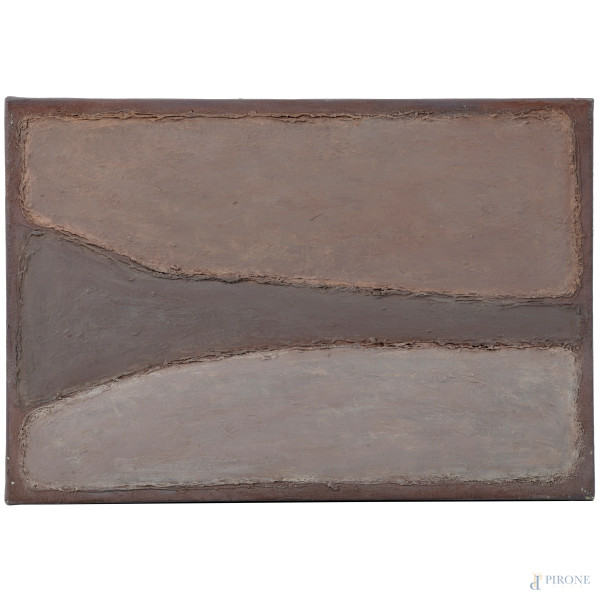 Mikael Krunov, Senza Titolo, acrilico su tela, cm 38x55, firmato al retro