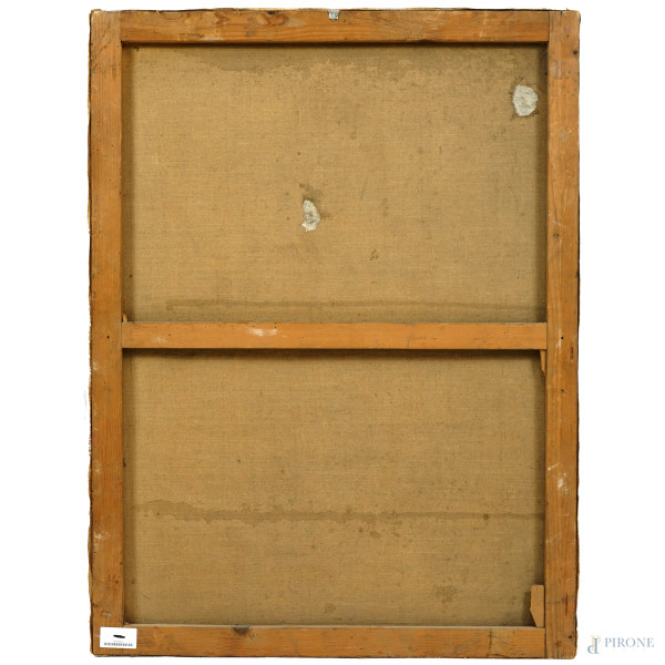 Scuola italiana del XIX secolo, Ritratto di Cardinale, cm 100,5x75, (difetti)