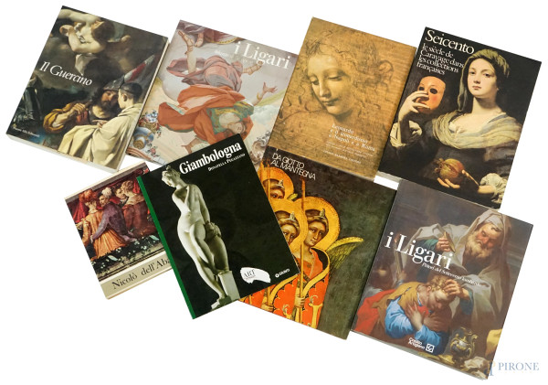 Lotto composto da 8 libri sull'arte italiana