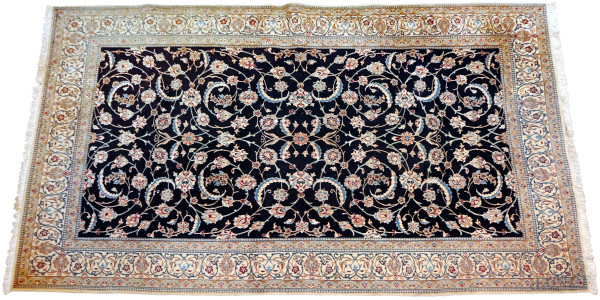 Tappeto Nain, Iran, lana, annodato a mano, cm 305x205, (difetti)