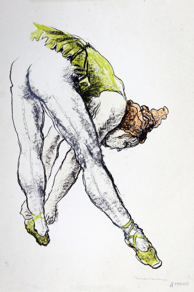 Francesco Messina - Ballerina, litografia, es. X/L, cm 69x49