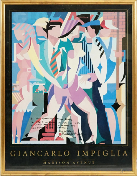 Giancarlo Impiglia - Manifesto, cm 85,5x66, entro cornice