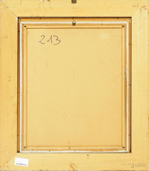 Senza titolo, litografia, firmata in basso a destra, esemplare n. 4/10, cm 52,5x42 circa, entro c...